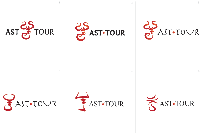 вариации логотипа в рамках концепции